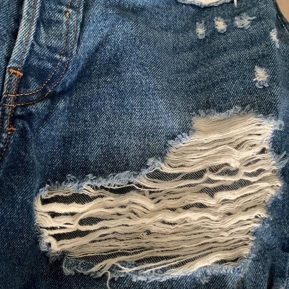 Abercrombie & Fitch Hi-Rise Blue Denim Shorts Size 26/2 #525 - Picture 5 of 8